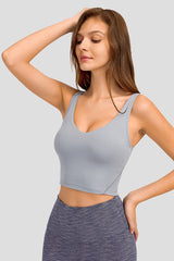 Millennia Deep V-Neck Crop Sports Bra