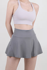 High Waist Pleated Active Skirt